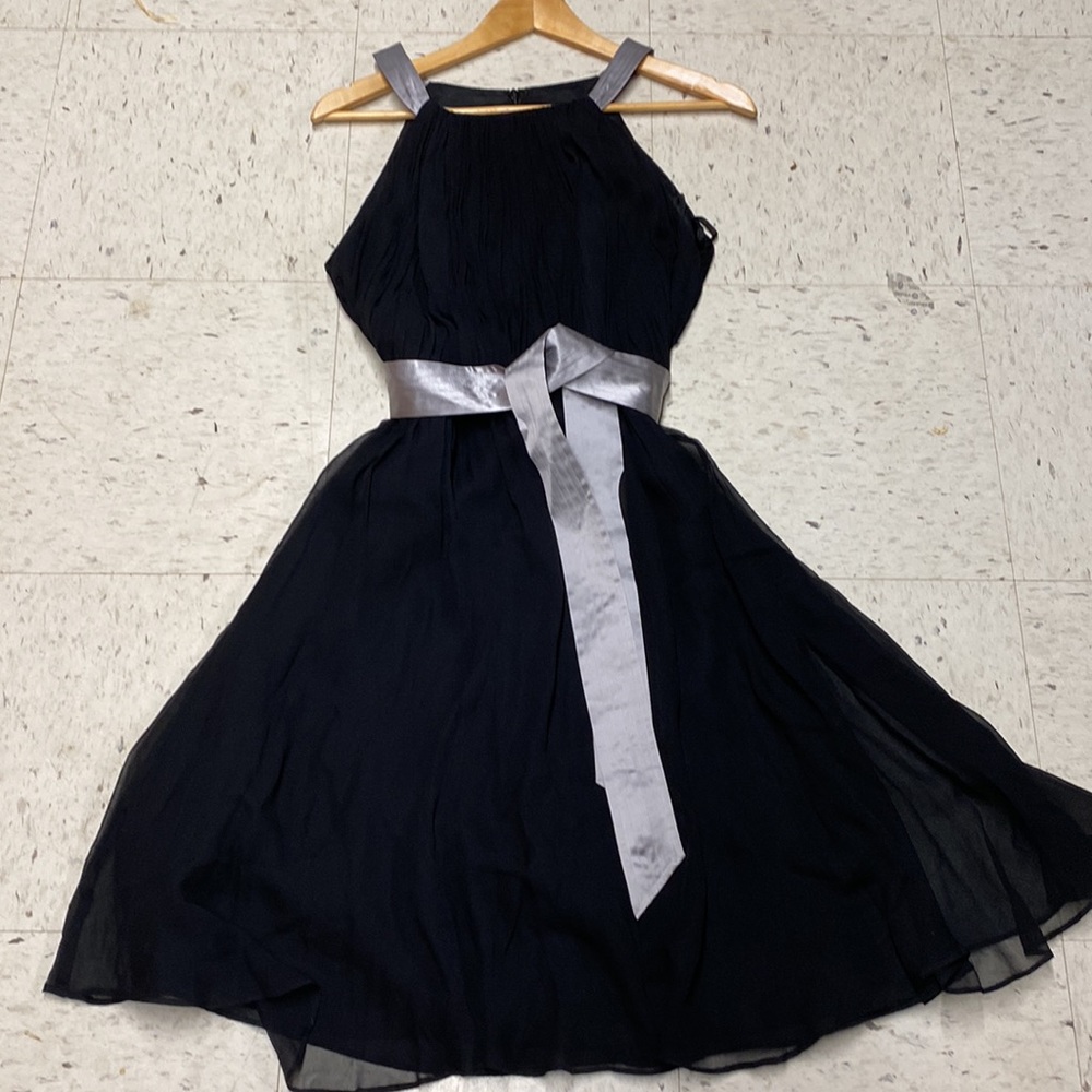Holiday Anne Klein Black a line dress size 10